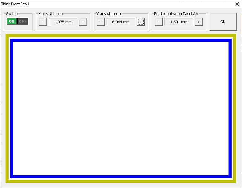 PCIUtility-Thick Front Bezel Settings
