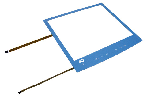 Écran tactile résistif véritablement plat à fenêtre tactile